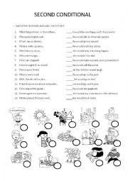 English Worksheet: Second Conditional