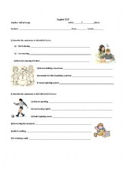 English Worksheet: Negative and Interrogative forms of Present Continuous