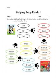 English Worksheet: Helping Baby Panda!