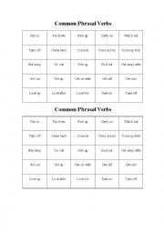 English Worksheet: Phrasal Verbs