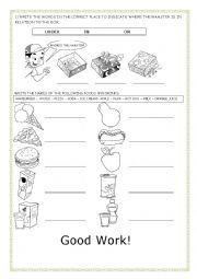 English Worksheet: food review