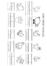 English Worksheet: farm animals