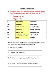 English Worksheet: Present Simple Practice 2