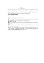 English Worksheet: teaching plan