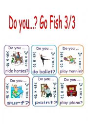 Free Time Activities/Do You/Go Fish 3/3