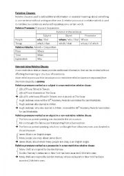 English Worksheet: Relative Clauses