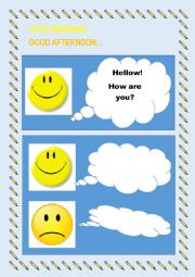 English Worksheet: How are you?