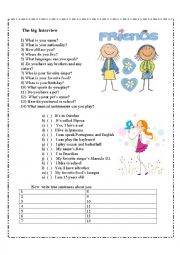 English Worksheet: The Big Interview