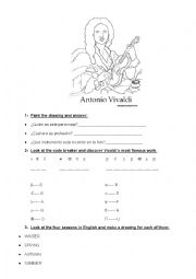 English Worksheet: Antonio Vivaldi