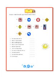 English Worksheet: Road sings