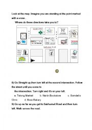 English Worksheet: Direction