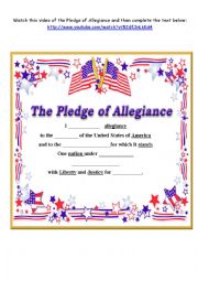 Pledge of allegiance 