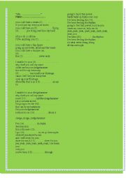 English Worksheet: Peter Gabriel- sledgehammer
