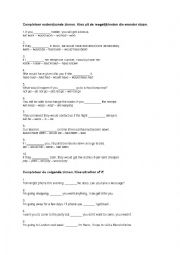 English Worksheet: conditional clause, exercises