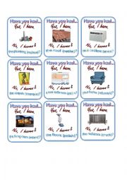 English Worksheet: Home Improvement / Causatives / Go Fish 2/2