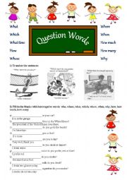 English Worksheet: Question Words