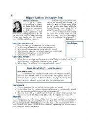 English Worksheet: Ann Landers Advice Column