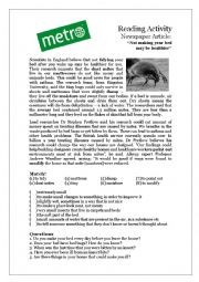 English Worksheet: reading-activity-bed-bugs 