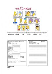 English Worksheet: Family tree