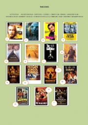 English Worksheet: film genres