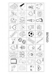 English Worksheet: Super Bingo (Game)