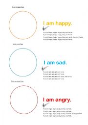 English Worksheet: Draw the emotions on a face