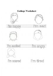 English Worksheet: How are you Feeling Worksheet