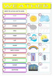 English Worksheet: Weather