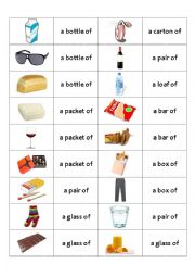 English Worksheet: Quantifiers dominoes