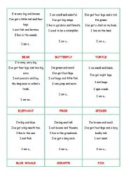 English Worksheet: Animal Riddles