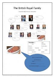 English Worksheet: The British Royal Family tree