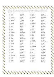 English Worksheet: worksheet irregular verbs
