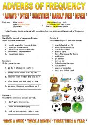 English Worksheet: Adverbs of Frequency