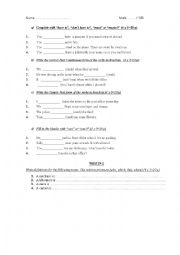English Worksheet: CAN & MODALS