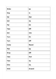 English Worksheet: Phrasal verbs for daily routines