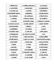 English Worksheet: Social roles