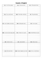 English Worksheet: Sounds of English / Phonics / Vowel sounds