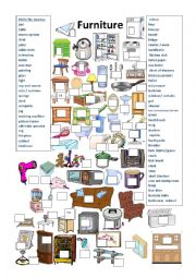 English Worksheet: Furniture