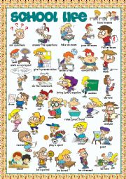 English Worksheet: School Life Picture Dictionary#2