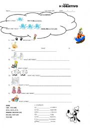 demonstrative pronouns - this . that