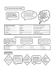 English Worksheet: Friends conversation