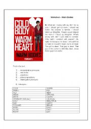 Warm Bodies Movie Worksheet