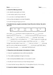 English Worksheet: grammar