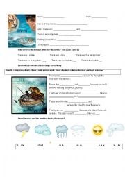 English Worksheet: life of Pi (first part)