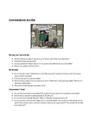 English Worksheet: Bar talk