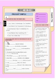 English Worksheet: Present Simple