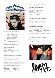 English Worksheet: John Newman Love Me Again