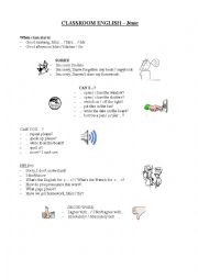 English Worksheet: Classroom English