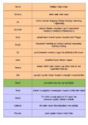 English Worksheet: Collocations - Matching
