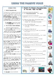 English Worksheet: Using the Passive Form